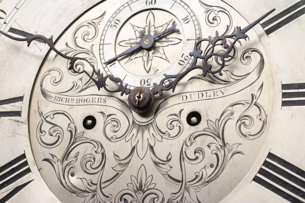 A MAHOGANY LONGCASE signed Richard Rogers Image