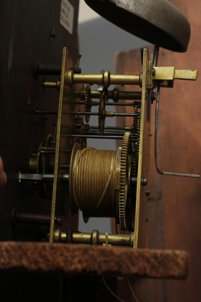 A MAHOGANY LONGCASE signed Richard Rogers Image