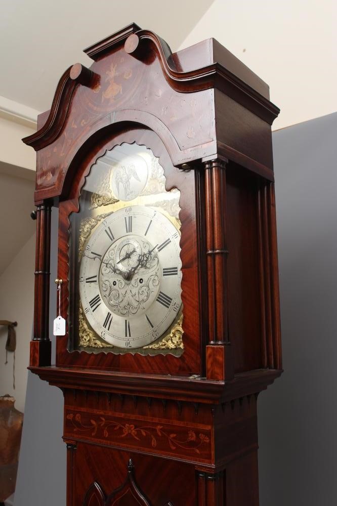 A MAHOGANY LONGCASE signed Richard Rogers Image