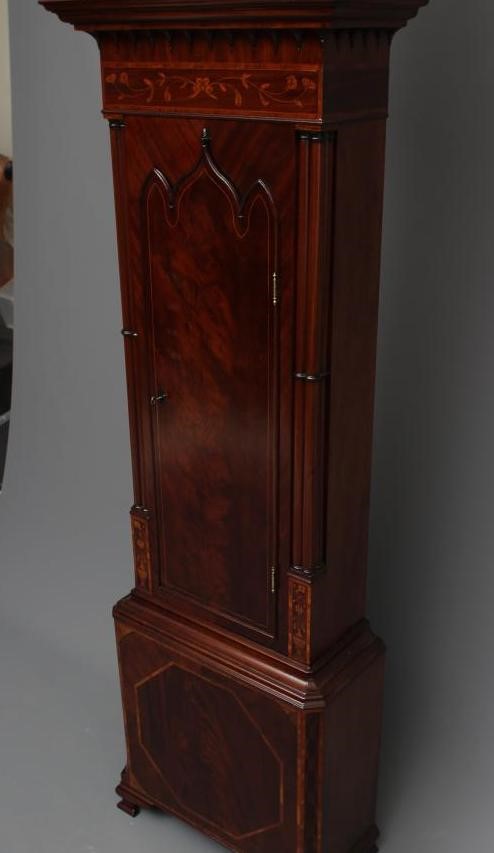 A MAHOGANY LONGCASE signed Richard Rogers Image