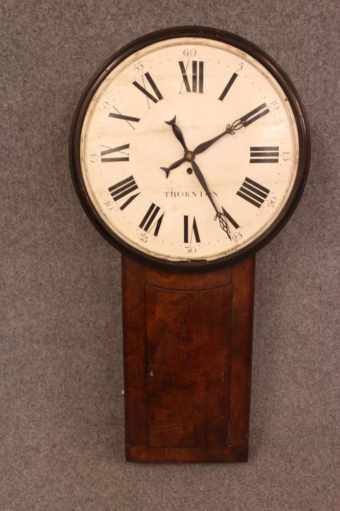 A MAHOGANY TAVERN CLOCK Image