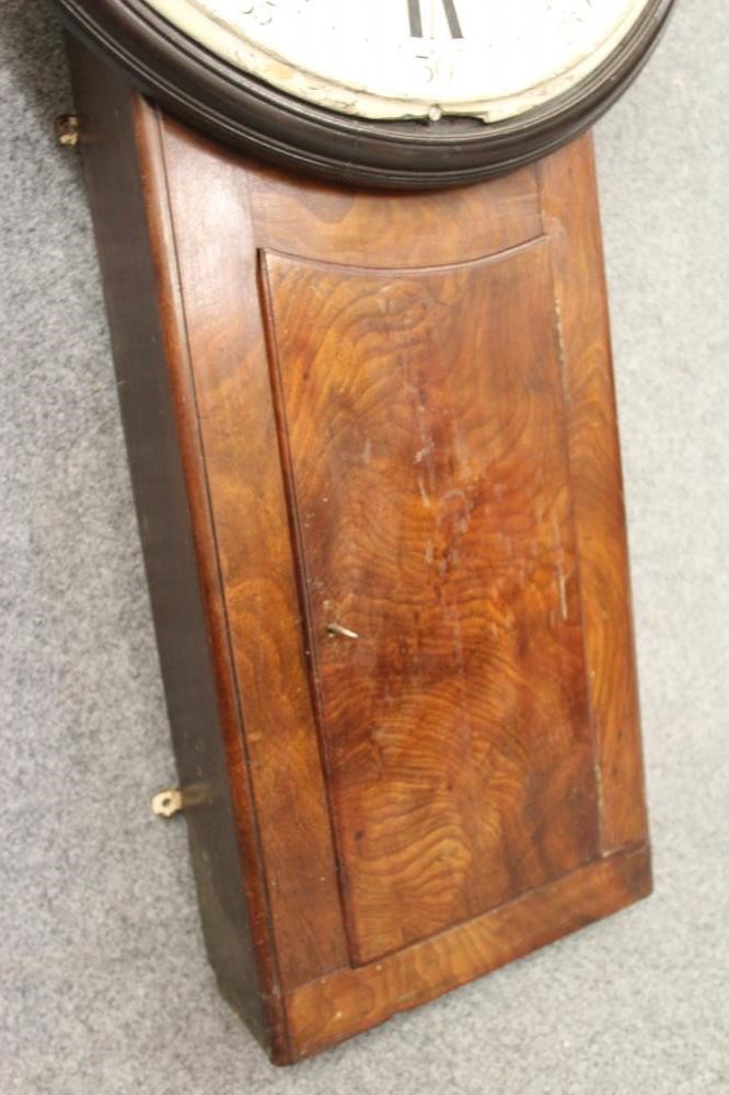 A MAHOGANY TAVERN CLOCK Image