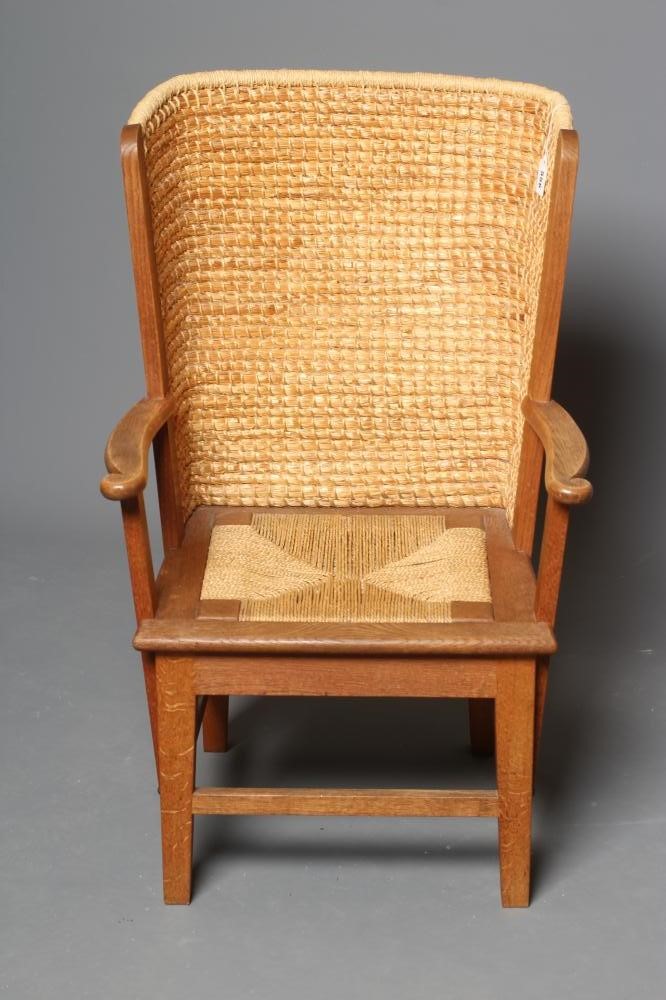 AN ORKNEY OAK CHAIR of Kirkness type Image