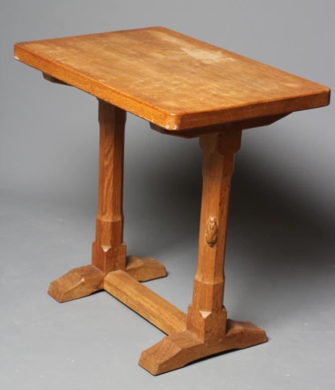 A PETER HEAP ADZED OAK SIDE TABLE Image