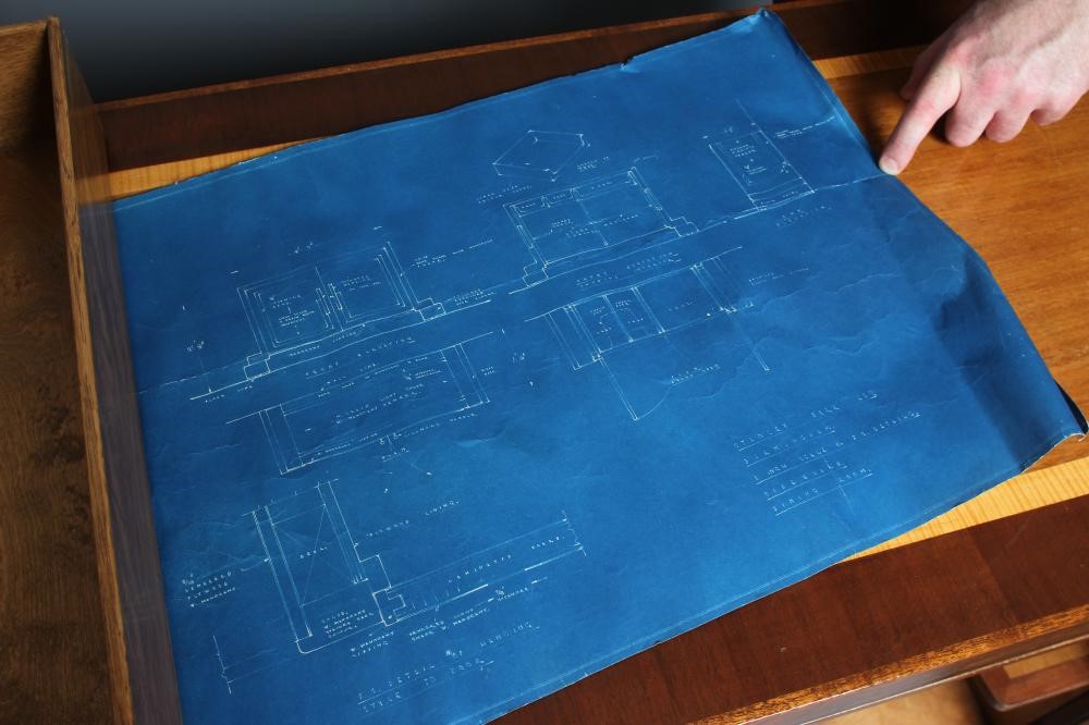 AN ART DECO TWO TONE MAHOGANY SIDEBOARD of oblong form with satinwood banding and ebonised trim Image