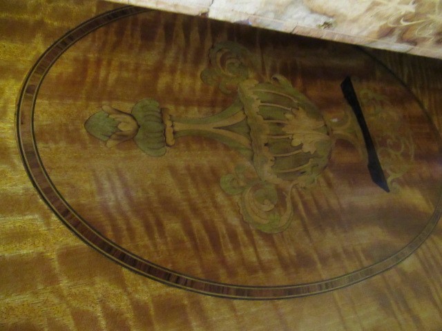 AN INLAID SATINWOOD BUREAU Image