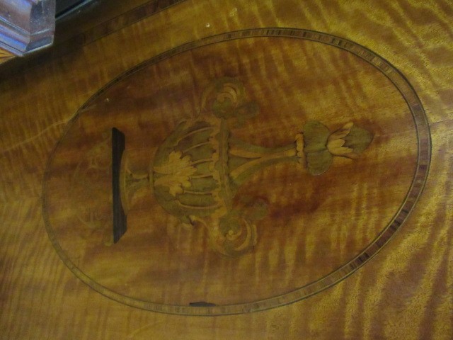 AN INLAID SATINWOOD BUREAU Image