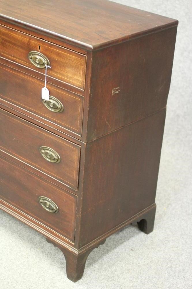A GEORGIAN MAHOGANY STRAIGHT FRONTED CHEST Image