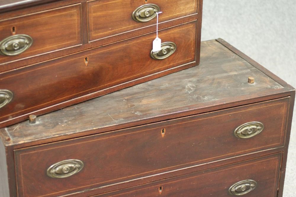 A GEORGIAN MAHOGANY STRAIGHT FRONTED CHEST Image