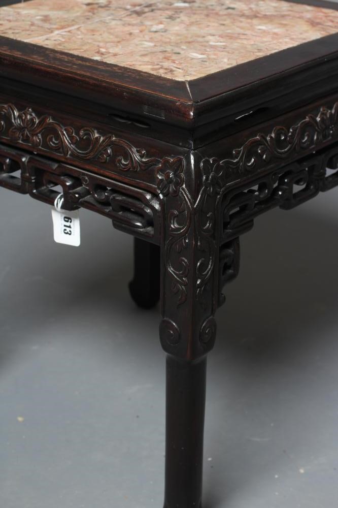 A CHINESE PADOUK WOOD JARDINIERE STAND Image