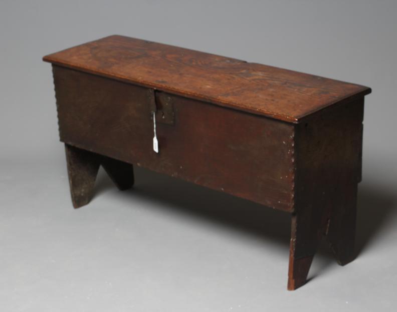 AN OAK BOARDED CHEST Image