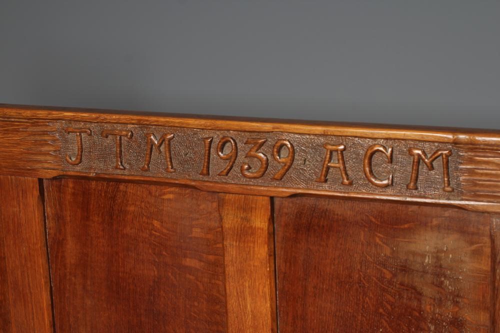 AN OAK PANELLED BEDSTEAD by Brears of Addingham Image