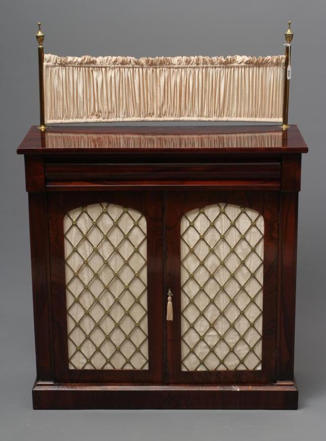 A VICTORIAN ROSEWOOD CHIFFONIER of shallow oblong form Image