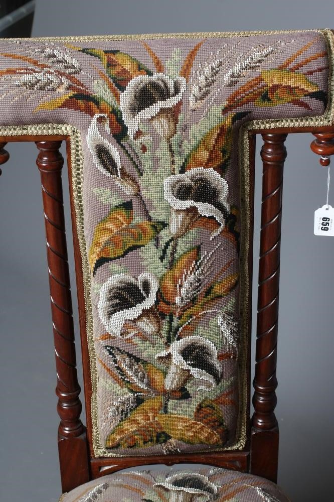 A VICTORIAN WALNUT PRIE DIEU Image