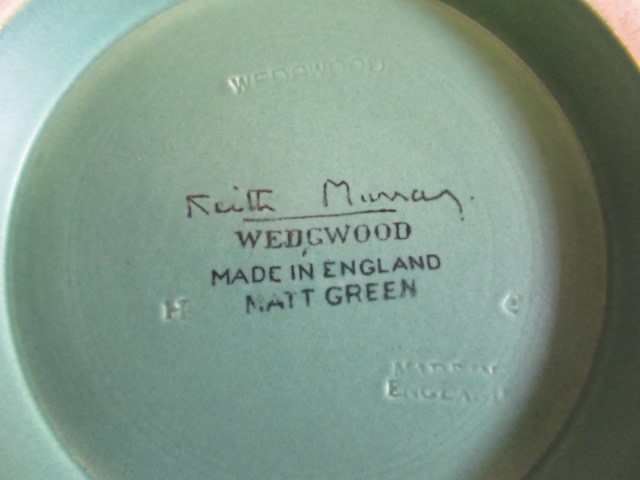 A KEITH MURRAY FOR WEDGWOOD EARTHENWARE VASE of ribbed spherical form in a "Matt Green" glaze Image