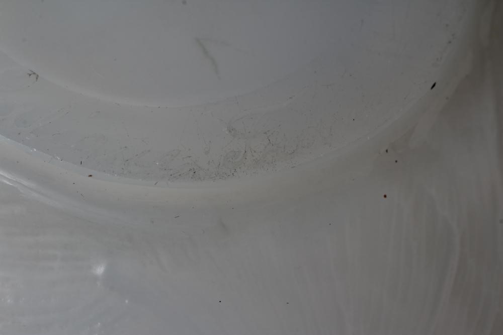 A LALIQUE GLASS FORMOSE PATTERN GLOBULAR VASE in opalescent pale blue Image