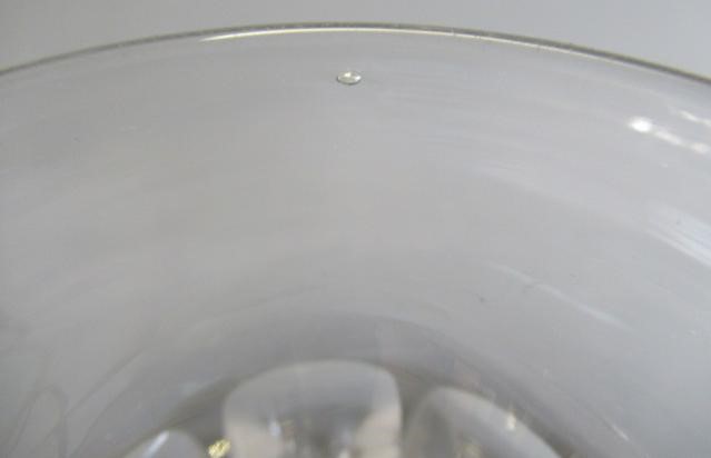 A LALIQUE GLASS COQUILLES PATTERN SMALL BOWL in pale blue Image