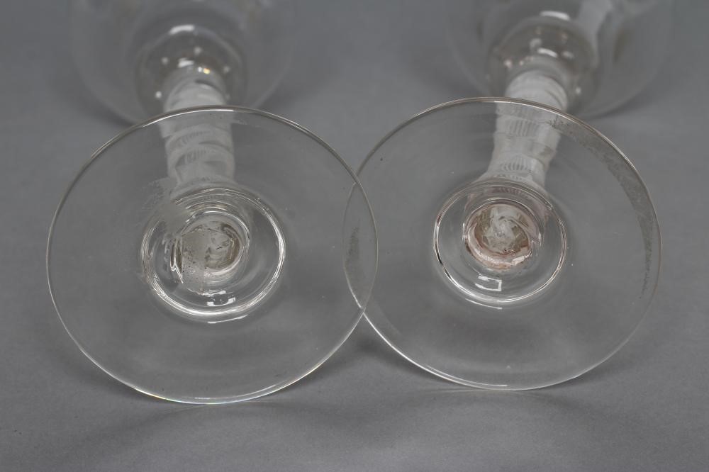 A PAIR OF WINE GLASSES Image