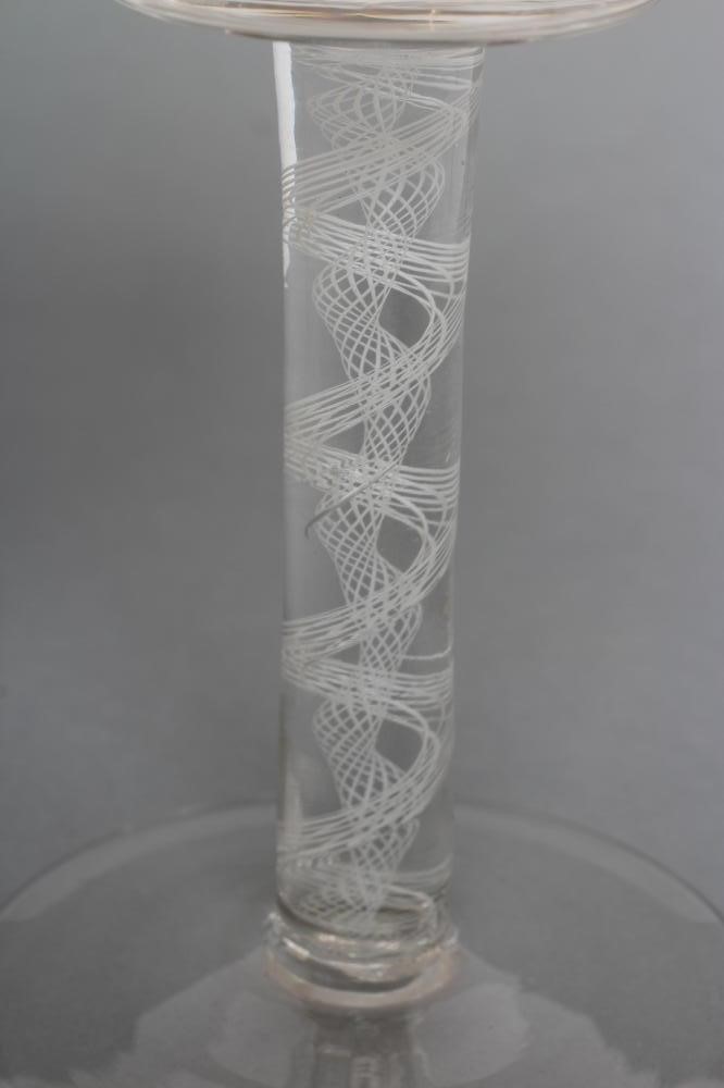 A WINE GLASS in mid 18th century style Image