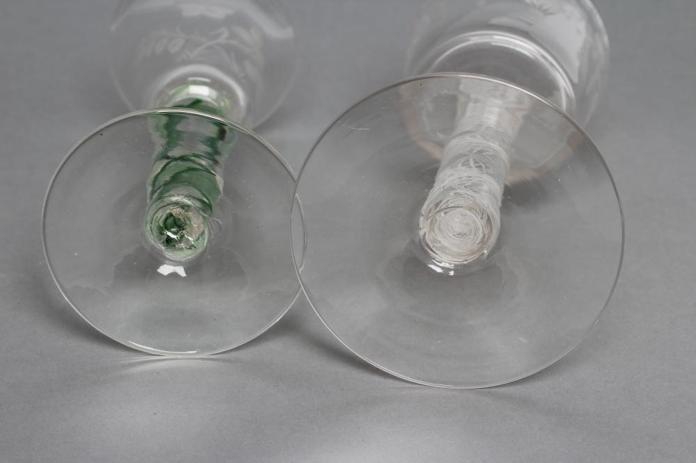 A WINE GLASS in mid 18th century style Image