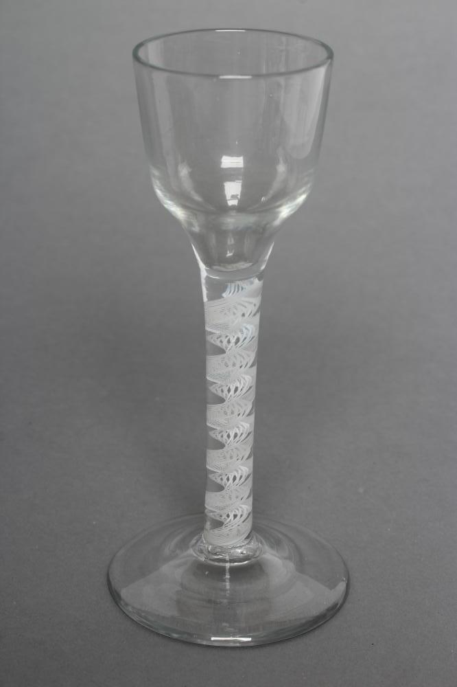 A GEORGE III WINE GLASS Image