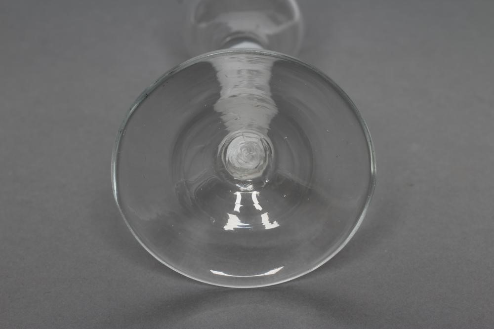 A GEORGE III WINE GLASS Image