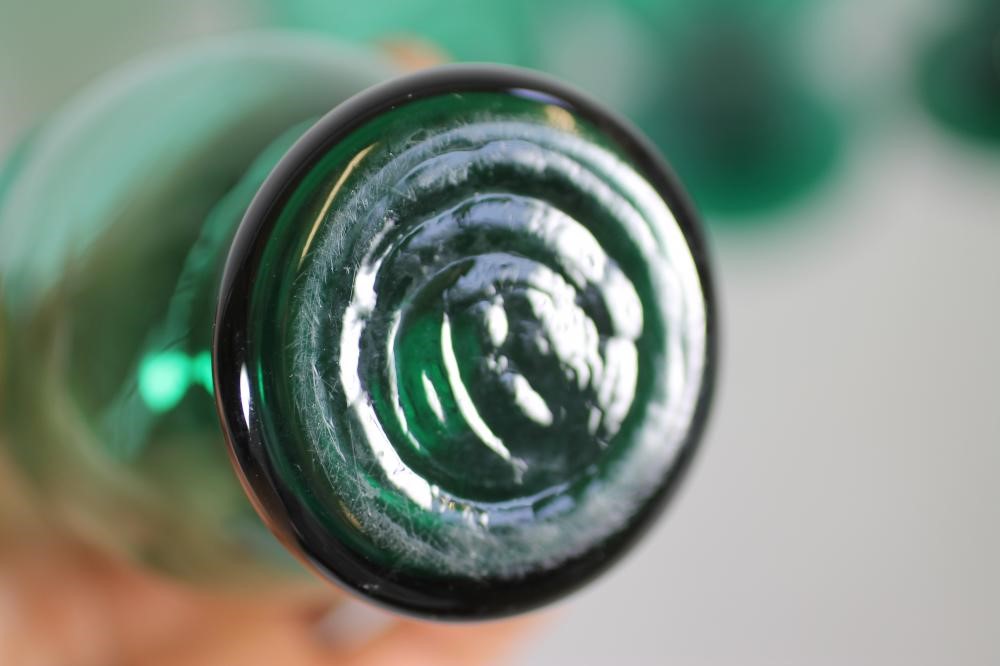 A COLLECTION OF "BRISTOL" GREEN GLASSES Image