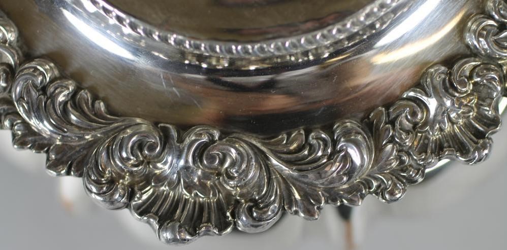 AN OLD SHEFFIELD PLATE THREE PIECE TEA SERVICE Image