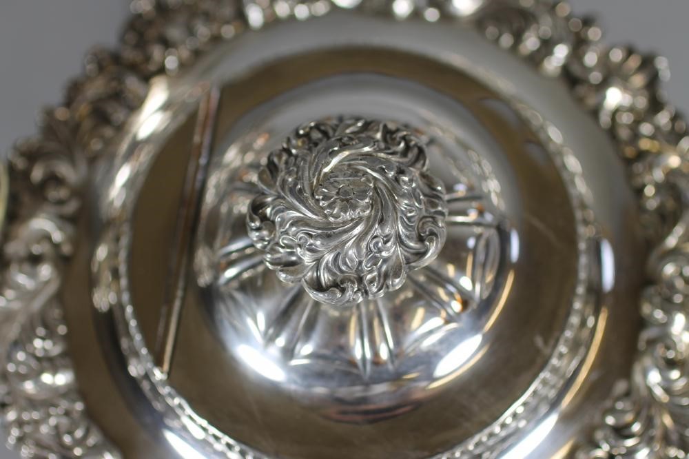 AN OLD SHEFFIELD PLATE THREE PIECE TEA SERVICE Image