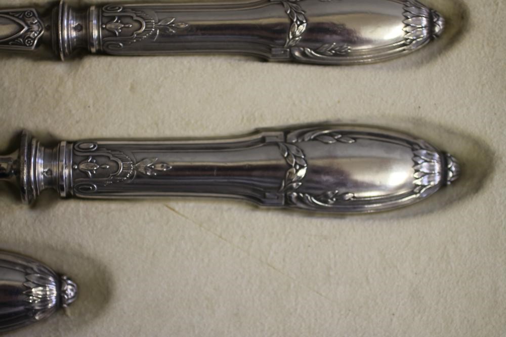 A FRENCH SILVER SERVING SET Image
