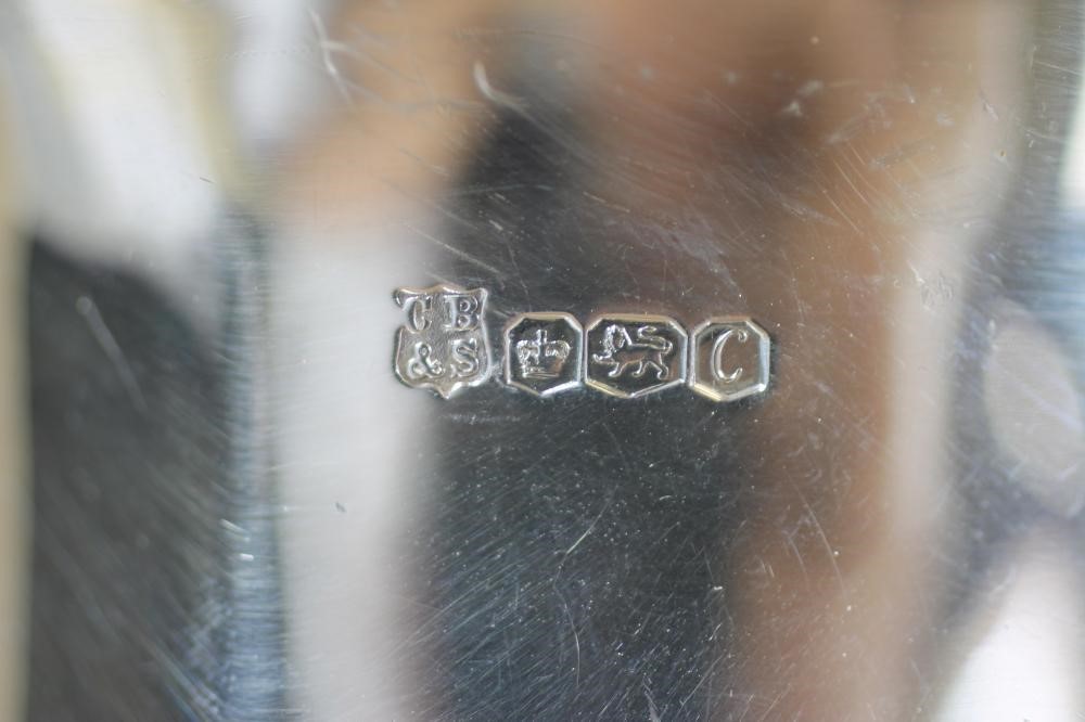 A THREE PIECE SILVER TEA SERVICE Image