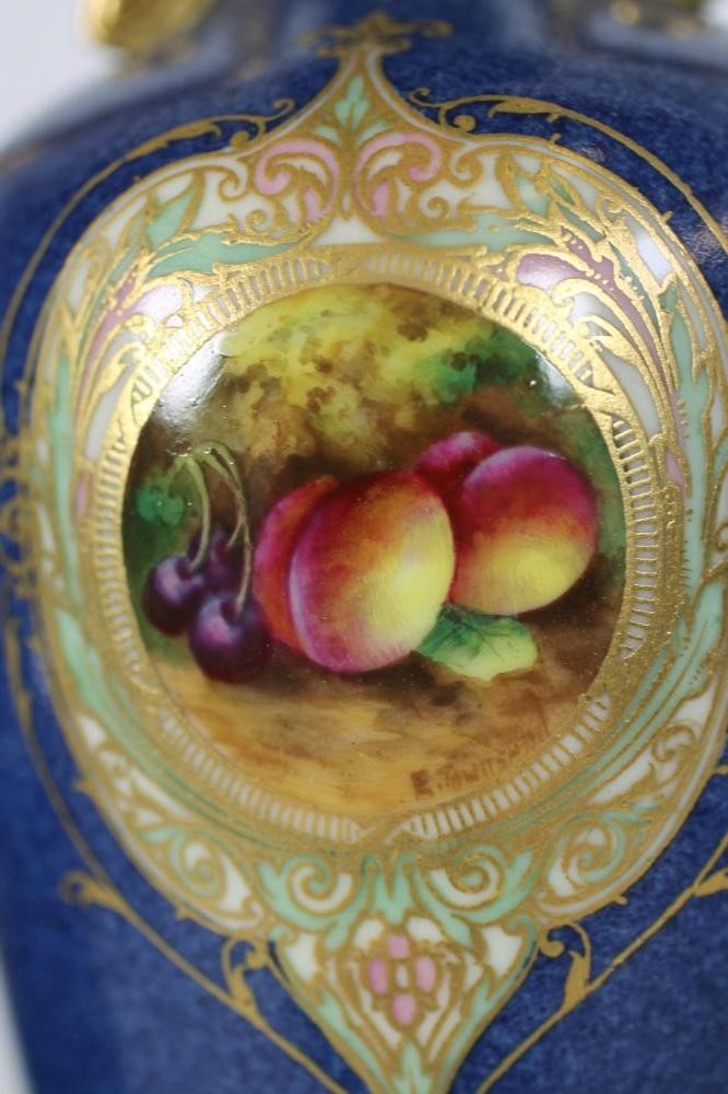 A ROYAL WORCESTER CHINA COMPOSITE THREE PIECE MANTEL GARNITURE Image