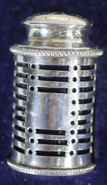 A FIVE PIECE SILVER CRUET Image