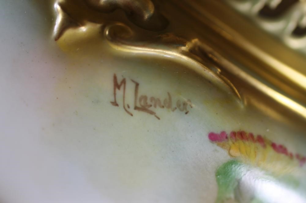 A ROYAL WORCESTER CHINA CACHE-POT Image