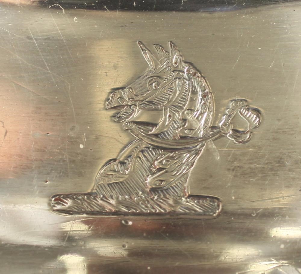 A LATE GEORGE III SILVER CHAMBERSTICK Image