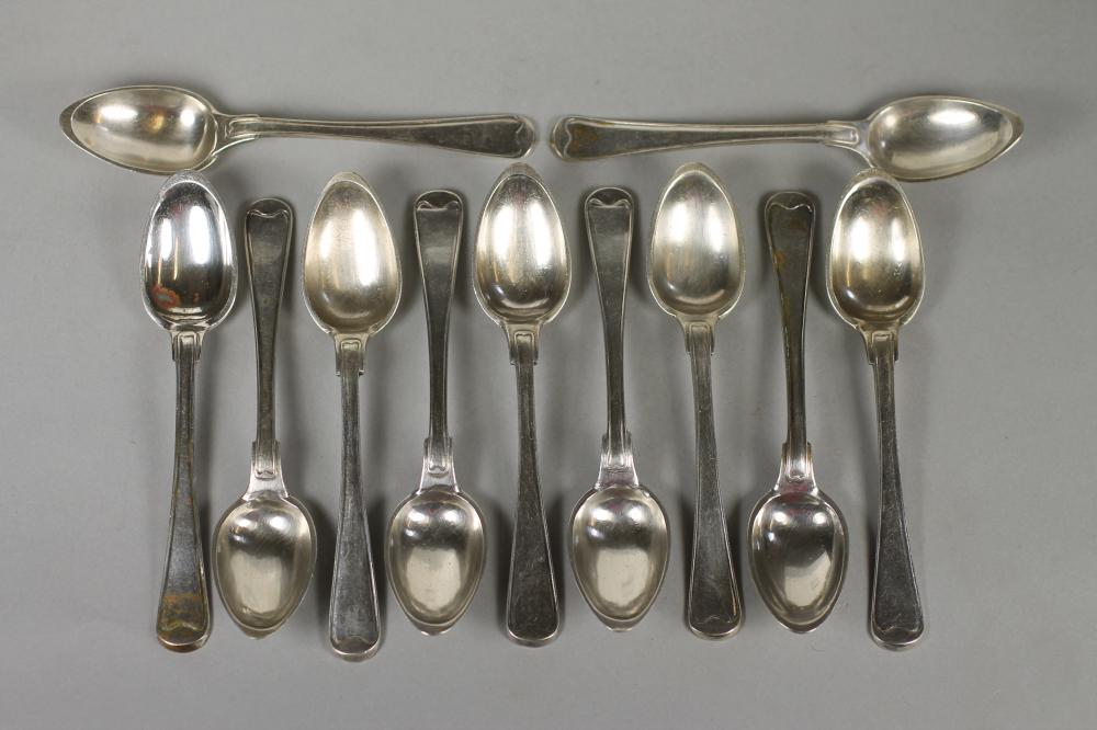 A SET OF ELEVEN SARDINIAN TEASPOONS Image