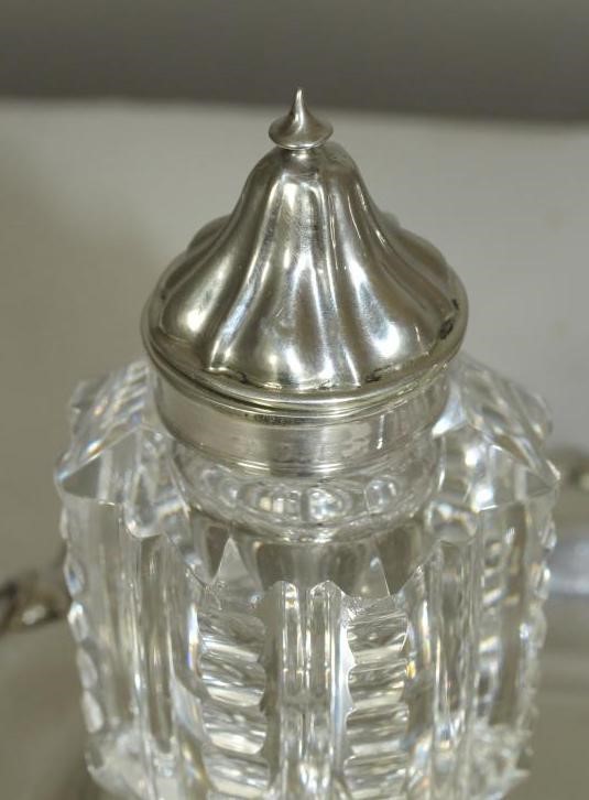 A VICTORIAN SILVER DESK STANDISH Image