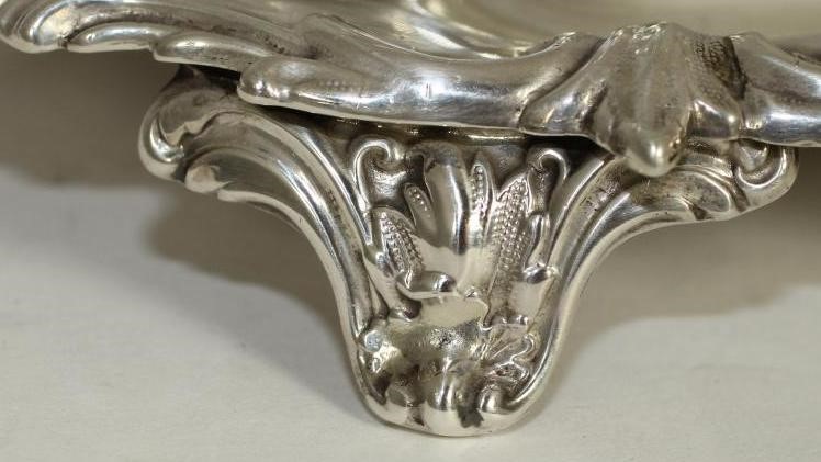 A VICTORIAN SILVER DESK STANDISH Image