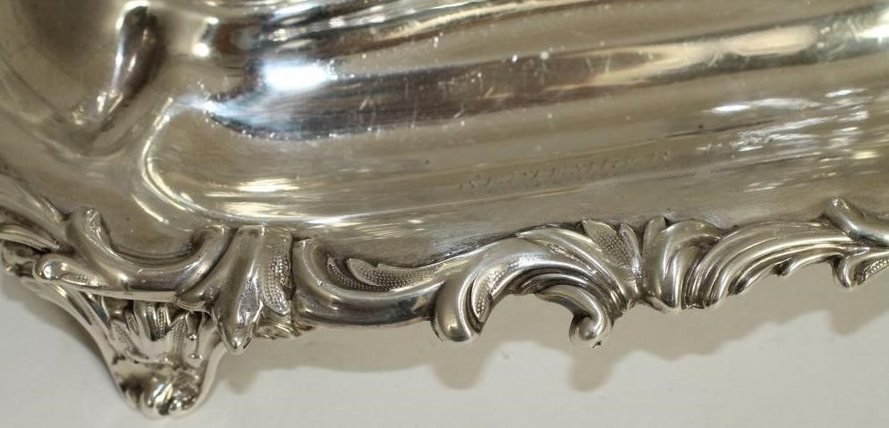A VICTORIAN SILVER DESK STANDISH Image