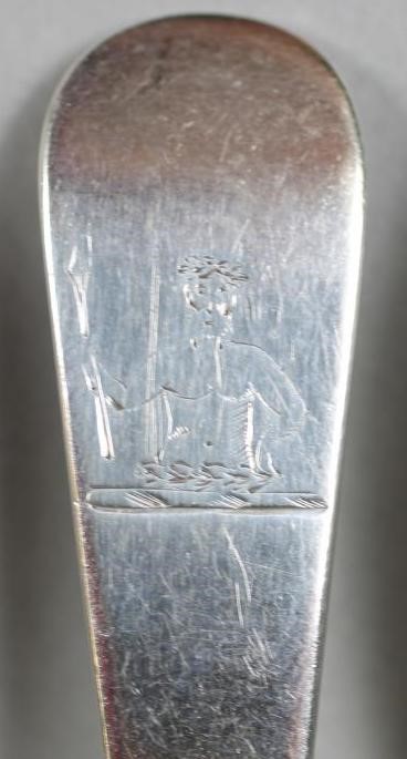 A GEORGE III SILVER BASTING SPOON Image