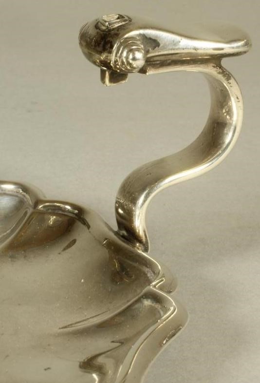 A WILLIAM IV SILVER CHAMBERSTICK Image