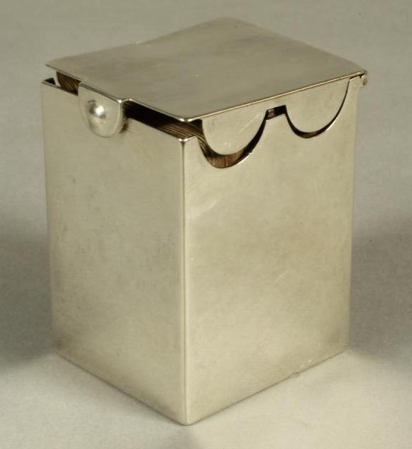 A LATE VICTORIAN SILVER MINIATURE PLAYING CARDS BOX Image