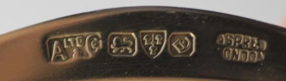 A PAIR OF SILVER ASHTRAYS Image