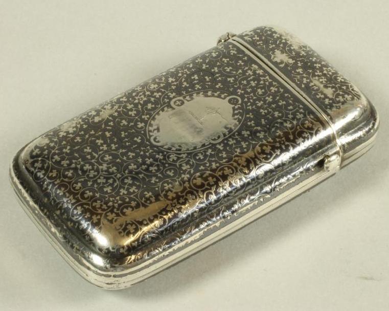 A HUNGARIAN SILVER CIGARETTE CASE Image