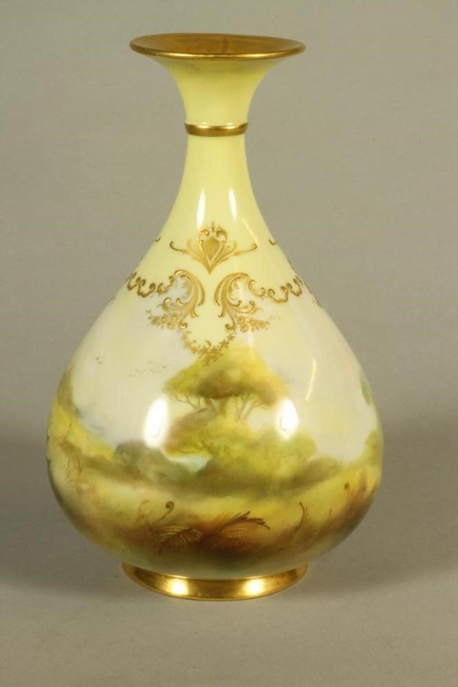 A ROYAL WORCESTER "HADLEY WARE" VASE Image