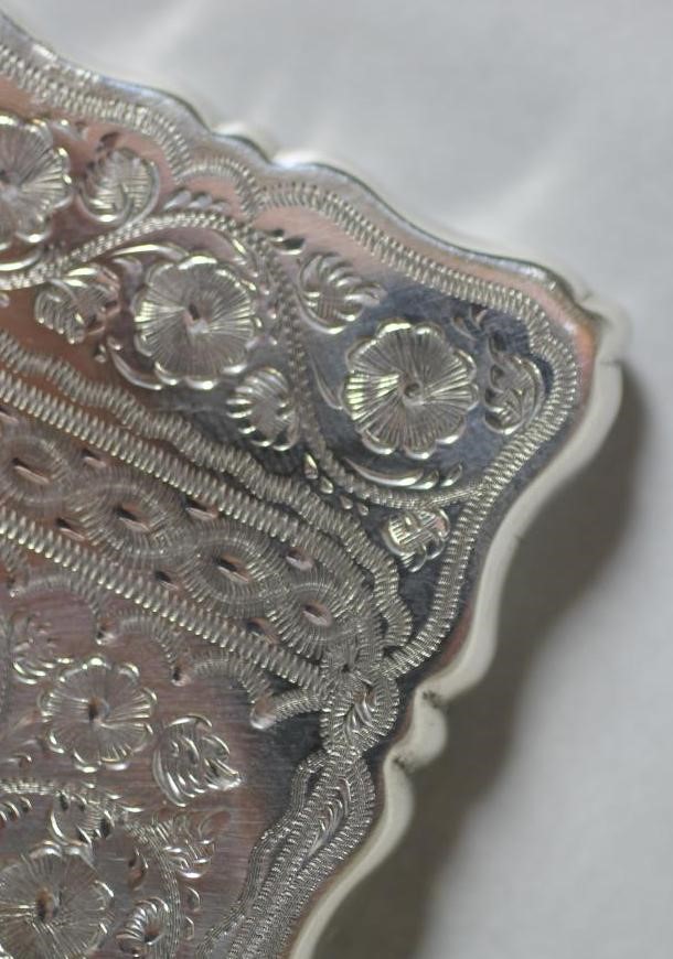 A LATE VICTORIAN SILVER VISITING CARD CASE Image