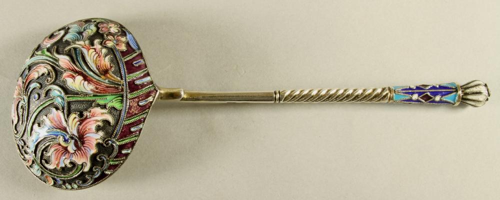 A RUSSIAN SILVER LADLE Image