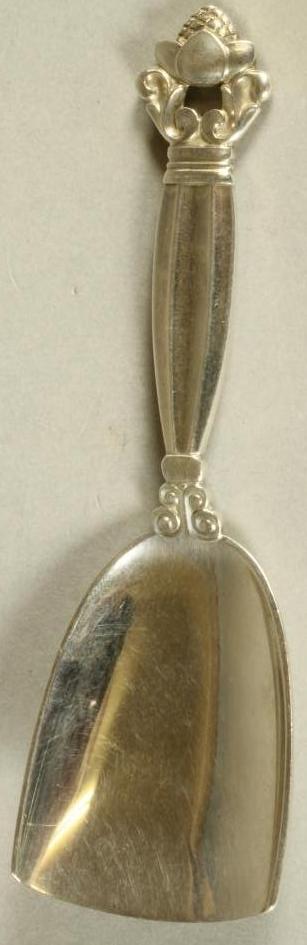 A GEORG JENSEN SILVER CADDY SPOON Image