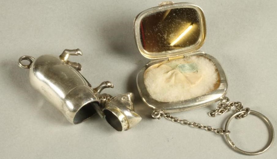 A SILVER MINIATURE COMPACT Image