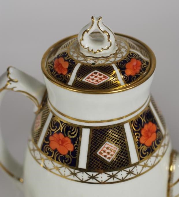 A ROYAL CROWN DERBY CHINA COFFEE SERVICE Image
